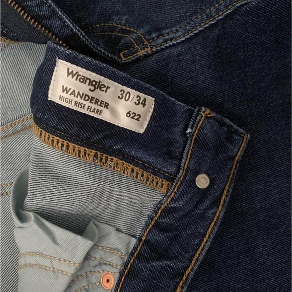 Wrangler Wanderer High Rise Indigo Denim Jeans - Picture 4 of 4